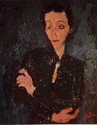 Chaim Soutine Portrait of Maria Lani painting